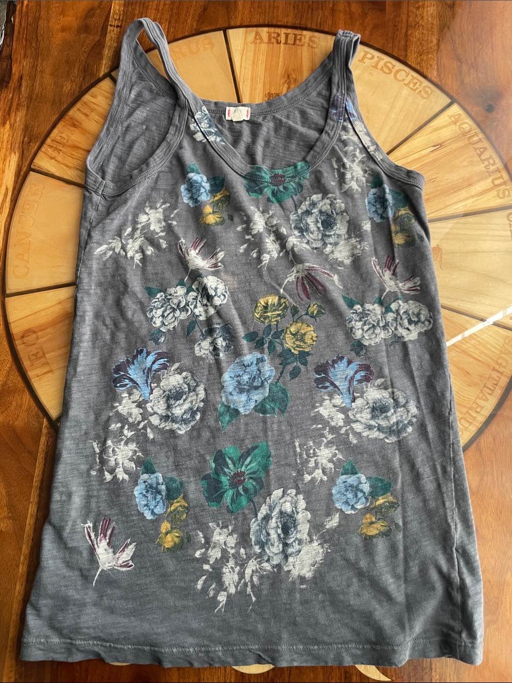 Early 2000’s T.LA Floral Tank Made in USA 100% Cotton